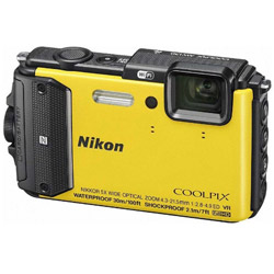 コンパクトデジタルカメラ　COOLPIX（クールピクス） AW130（イエロー）［生産完了品　在庫限り］ AW130 イエロー ［防水+防塵+耐衝撃］