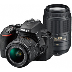 中古】NIKON D5500 ダブルズームキット ブラック ◇07/17(土)値下げ