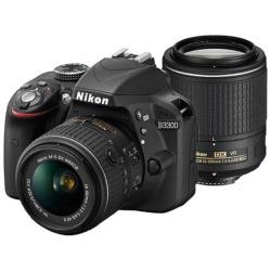 D3300 ダブルズームキット2 18-55VR II/55-200VR II （ブラック）