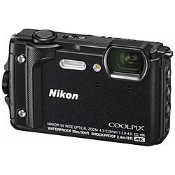 コンパクトデジタルカメラ COOLPIX（クールピクス） ブラック W300 ［防水+防塵+耐衝撃］