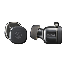 audio-technica(铁三角)全部的无线入耳式耳机黑色ATH-SQ1TW2 BK[无线(左右分离)/Bluetooth对应]
