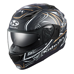 フルフェイス KAMUI 3 JAG S (頭周のめやす：55-56cm)  フラットブラックゴールド 596774