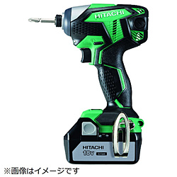 ＨｉＫＯＫＩ　１８Ｖコードレスインパクトドライバ３．０Ａｈ　グリーン   WH18DKL-2LSCK-L