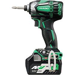 ＨｉＫＯＫＩ　１８Ｖコードレスインパクトドライバ　グリーン　ＭＶ電池搭載品   WH18DDL2-2LXPK-L