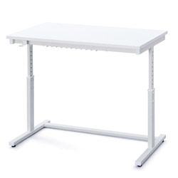 IRIS OHYAMA升降桌子[W100×D58.9*H72～59-80cm]白UDD-1000