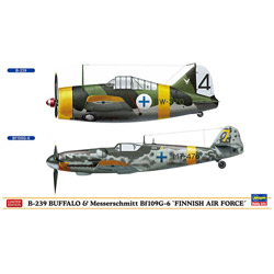 1/72 B-239 バッファロー＆メッサーシュミット Bf109G-6 “フィンランド空軍”