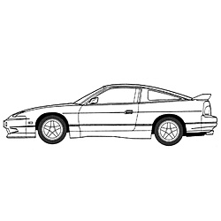 1/24 峠シリーズ No..4　ニッサン 180SX(RPS13)後期型