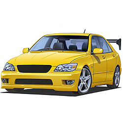 【在庫限り】 1/24 インチアップシリーズ No335 アルテッツァ RS200(GT・Wウィング付き)