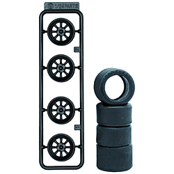 【在庫限り】 1/24 ホイールシリーズ No．5 レーシング用8本スポークホイール 15インチ