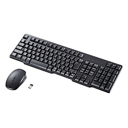SANWA SUPPLY(サンワサプライ) キーボード・マウスセット (Windows11対応) SKB-WL40ASETBK ［ワイヤレス /USB］