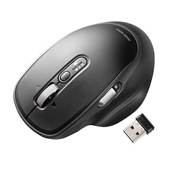 SANWA SUPPLY(����掠�ץ饤) �ޥ��� (Chrome/Android/iPadOS/iOS/Mac/Windows11�б�) MA-WBIRS635BK ��IR LED /̵��(�磻��쥹) /6�ܥ��� /Bluetooth��USB��