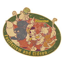 Disney トラベルステッカー ピノキオ