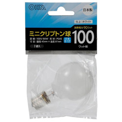 電球 LB-PS4700KT-W ホワイト ［E17 /電球色 /1個 /一般電球形］