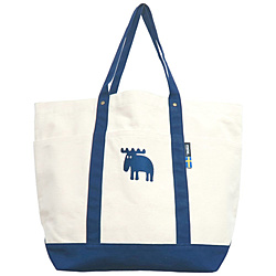 帆布トート LL moz（モズ） ナチュラル×ブルー