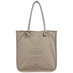 帆布トート スクエア moz（モズ） ブラウン