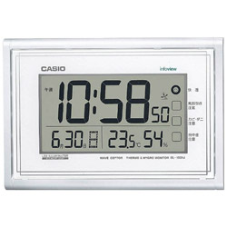 有CASIO(卡西欧)IDL-150NJ-7JF温度、湿度计的生活环境通知钟表电波挂钟