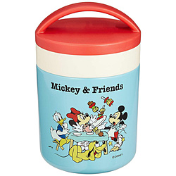 【在庫限り】 超軽量保温保冷デリカポット300ml　Mickey＆Friends　ピクニック LJFC3