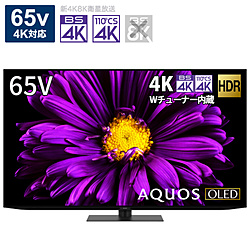有機ELテレビ AQUOS（アクオス）  4T-C65DQ1 ［65V型 /Bluetooth対応 /4K対応 /BS・CS 4Kチューナー内蔵 /YouTube対応］