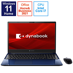 dynabook(ダイナブック) ノートパソコン dynabook（ダイナブック） C7 スタイリッシュブルー P2C7UBBL [15.6型 /Windows11 Home /intel Core i7 /Office HomeandBusiness /メモリ：8GB /SSD：512GB /2021年11月モデル]