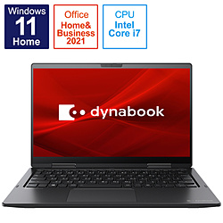 ノートパソコン dynabook V8 プレミアムブラック P1V8UPBB ［13.3型 /Windows11 Home /intel Core i7 /メモリ：16GB /SSD：512GB /Office HomeandBusiness /日本語版キーボード /2022年春モデル］