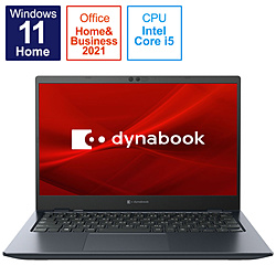 dynabook(ダイナブック) ノートパソコン dynabook G6 オニキスブルー P2G6UBBL ［13.3型 /Windows11 Home /intel Core i5 /Office HomeandBusiness /メモリ：8GB /SSD：512GB /日本語版キーボード /2022年春モデル］ 【sof001】