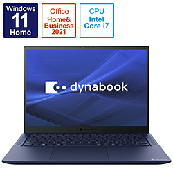 ノートパソコン dynabook R9 ダークテックブルー P1R9VPBL ［14.0型 /Windows11 Home /intel Core i7 /メモリ：32GB /SSD：512GB /Office HomeandBusiness /日本語版キーボード /2022年春モデル］