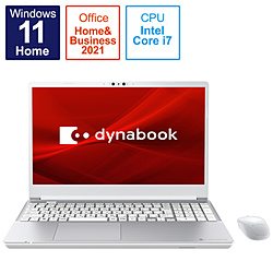ノートパソコン dynabook T9 プレシャスシルバー P2T9VPBS ［15.6型 /Windows11 Home /intel Core i7 /メモリ：32GB /SSD：1TB /Office HomeandBusiness /日本語版キーボード /2022年春モデル］