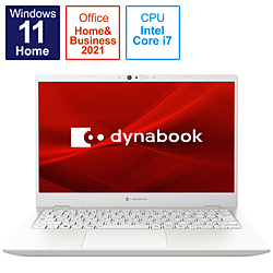 ノートパソコン dynabook G8 パールホワイト P1G8VPBW ［13.3型 /Windows11 Home /intel Core i7 /Office HomeandBusiness /メモリ：16GB /SSD：512GB /日本語版キーボード /2022年7月モデル］