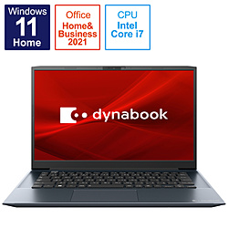 ノートパソコン dynabook M7 オニキスブルー P1M7VPEL ［14.0型 /Windows11 Home /intel Core i7 /メモリ：8GB /SSD：512GB /Office HomeandBusiness /日本語版キーボード /2022年秋冬モデル］