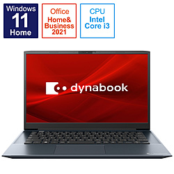 dynabook(ダイナブック) ノートパソコン dynabook M6 オニキスブルー P1M6VPEL ［14.0型 /Windows11 Home /intel Core i3 /メモリ：8GB /SSD：256GB /Office HomeandBusiness /日本語版キーボード /2022年秋冬モデル］ 【sof001】