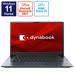 ノートパソコン dynabook M6 オニキスブルー P2M6VBEL ［14.0型 /Windows11 Home /intel Core i5 /メモリ：8GB /SSD：512GB /Office HomeandBusiness /日本語版キーボード /2022年9月モデル］