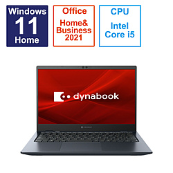 ノートパソコン dynabook G6 オニキスブルー P1G6WPBL ［13.3型 /Windows11 Home /intel Core i5 /メモリ：8GB /SSD：256GB /Office HomeandBusiness /日本語版キーボード /2023年5月モデル］