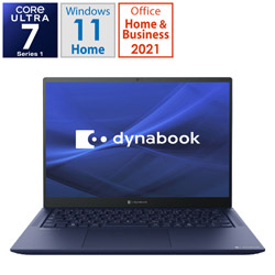 dynabook(Ｄｙｎａｂｏｏｋ)笔记本电脑dynabook R9 dakutekkuburu P1R9XPBL[14.0型/Windows11 Home/intel Core Ultra 7/存储器:32GB/SSD:512GB/Office HomeandBusiness/日本語版键盘/2024年春季款]