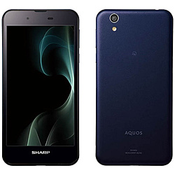AQUOS ネイビー　「SH-M04-AA」　Android6.0 5.0型・メモリ/ストレージ：2GB/16GB　nano×1 SIMフリースマートフォン SH-M04-AA Navy
