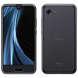 AQUOS R compact SH-M06 シルバーブラック 「SH-M06-S」 Android 8.0・4.9型・メモリ/ストレージ：3GB/32GB nanoSIMｘ1　SIMフリースマートフォン SH-M06-S シルバーブラック(Silver Black)