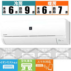 �V���[�v(SHARP) AY-J22S-W �G�A�R�� J-S�V���[�Y �m������6���p /100V�n