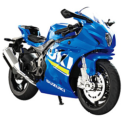 塗装済み完成品 1/18 ダイキャストモーターサイクル SUZUKI GSX-R1000 ブルー