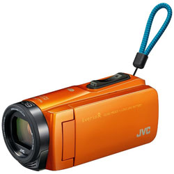 SD対応 64GBメモリー内蔵 防水・防塵・耐衝撃フルハイビジョンビデオカメラ（サンライズオレンジ）　GZ-RX670-D EverioR（エブリオR） サンライズオレンジ GZ-RX670 ［フルハイビジョン対応 /防水+防塵+耐衝撃］