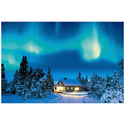 ジグソーパズル 09-014s 神秘の夜・オーロラ-スウェーデン