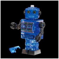 クリスタルパズル ブリキ ロボット･ブルー