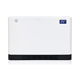 ユアサ 人感センサー付き 分解して洗えるワイドタイプのセラミックファンヒーター ホワイト YA-PS1246SGM(W)