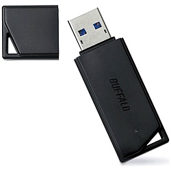 BUFFALO(�o�b�t�@���[�j USB������ RUF3-K128GB-BK �u���b�N �m128GB /USB3.1 /USB TypeA /�L���b�v���n