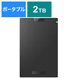 BUFFALO(バッファロー） HD-PCG2.0U3-GBA　USB3.1(Gen.1)対応 ポータブルHDD [2.0TB・ブラック]