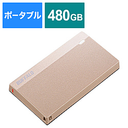 SSD-PSM480U3-SP 外付けSSD USB-C＋USB-A接続 (PS5/PS4対応) スモーキーピンク ［ポータブル型 /480GB］