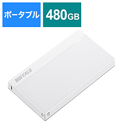 SSD-PSM480U3-UW 外付けSSD USB-C＋USB-A接続 (PS5/PS4対応) ウルトラホワイト ［ポータブル型 /480GB］