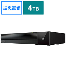BUFFALO(バッファロー） HD-SQS4U3-A 外付けHDD USB-A接続 テレビ・レコーダー録画用(Chrome/Mac/Windows11対応) ブラック ［4TB /据え置き型］