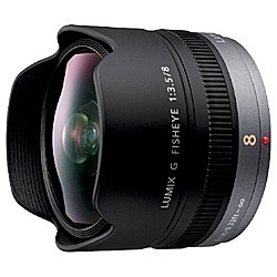カメラレンズ LUMIX G FISHEYE 8mm/F3.5 LUMIX（ルミックス） ブラック H-F008 [マイクロフォーサーズ /単焦点レンズ] LUMIX（ルミックス） ブラック H-F008 ［マイクロフォーサーズ /単焦点レンズ］