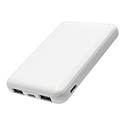 ���X�^�o�i�i 5000mAh �����_�S���o�C���o�b�e���[ A×2 C×2 2A�o��  �z���C�g RLI050C2A02WH