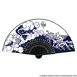 ドラゴンクエスト スマイルスライム 和シリーズ うかびあがる扇子＜うみ＞ 【852】