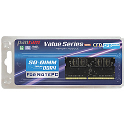 増設メモリ　ノート用 CFD Panram DDR4-2666  260pin SO-DIMM 8GB